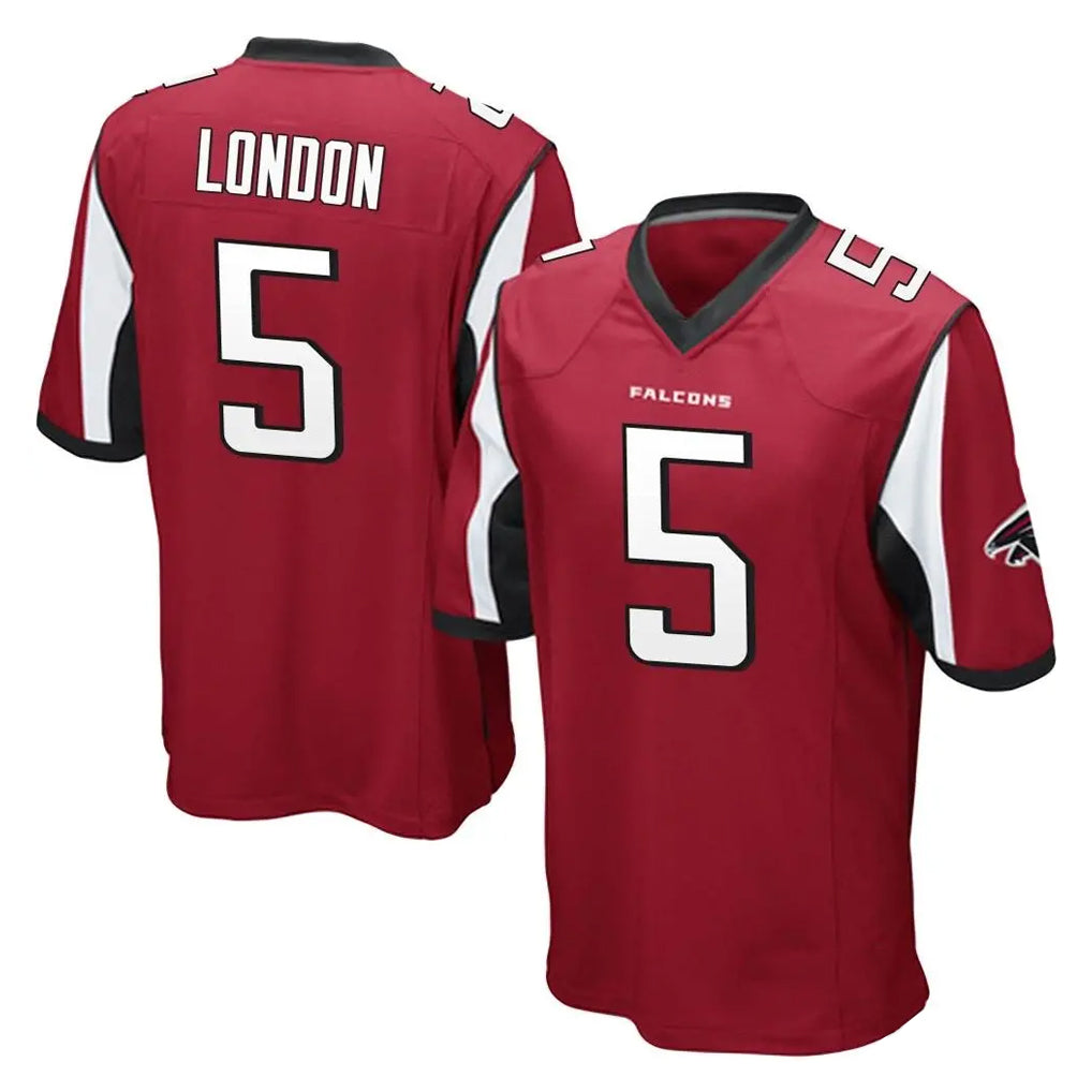 A.Falcons #5 Drake London Player Red Color Vapor Home Game Gdoa Stitched Jerseys