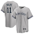 NY.Yankees #11 Anthony Volpe Player Gray Road Game Fdoa Stitched Jerseys