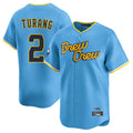 M.Brewers #2 Brice Turang Player Light Blue City Connect Home Limited Fdoa Stitched Jerseys