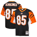 C.Bengals #85 Chad Johnson Player Black Mitchell & Ness Replica Gdoa Stitched Jerseys