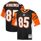 C.Bengals #85 Chad Johnson Player Black Mitchell & Ness Replica Gdoa Stitched Jerseys