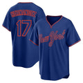 NY.Mets #17 Keith Hernandez Player Royal T-shirt Home Game Fdoa Stitched Jerseys