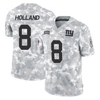 NY.Giants #8 Jevon Holland Player Arctic Camo Salute To Service Limited Game Gdoa Stitched Jerseys