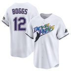 T.Bay Rays #12 Wade Boggs Player White City Connect Home Fdoa Stitched Jerseys