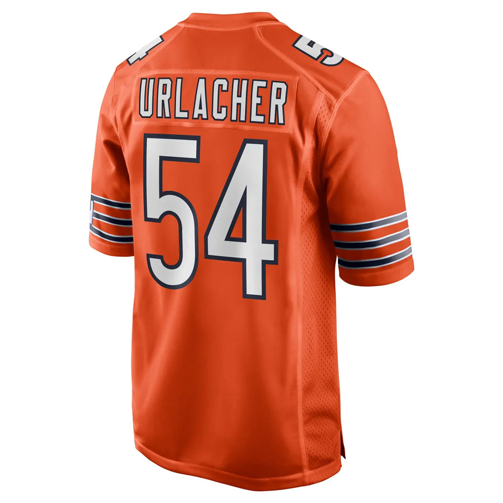 C.Bears #54 Brian Urlacher Player Orange Home Game Gdoa Stitched Jerseys