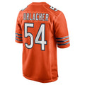 C.Bears #54 Brian Urlacher Player Orange Home Game Gdoa Stitched Jerseys