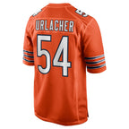 C.Bears #54 Brian Urlacher Player Orange Home Game Gdoa Stitched Jerseys