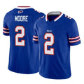 B.Bills #2 DJ Moore Player Royal Vapor F.U.S.E. Limited Home Game Gdoa Stitched Jerseys
