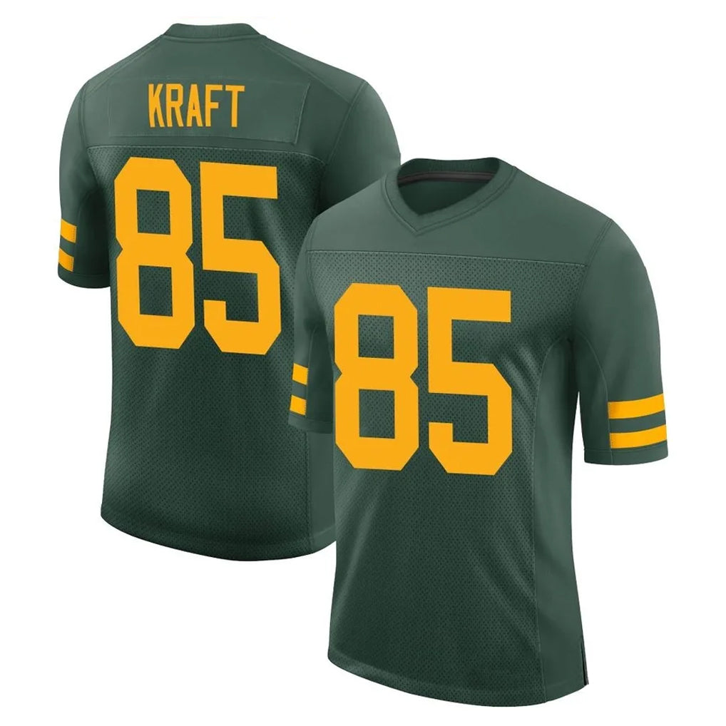 GB.Packers #85 Tucker Kraft Player Green Alternate Vapor Home Game Gdoa Stitched Jerseys