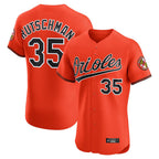 B.Orioles #35 Adley Rutschman Player Orange Limited Elite Home Game Gdoa Stitched Jerseys