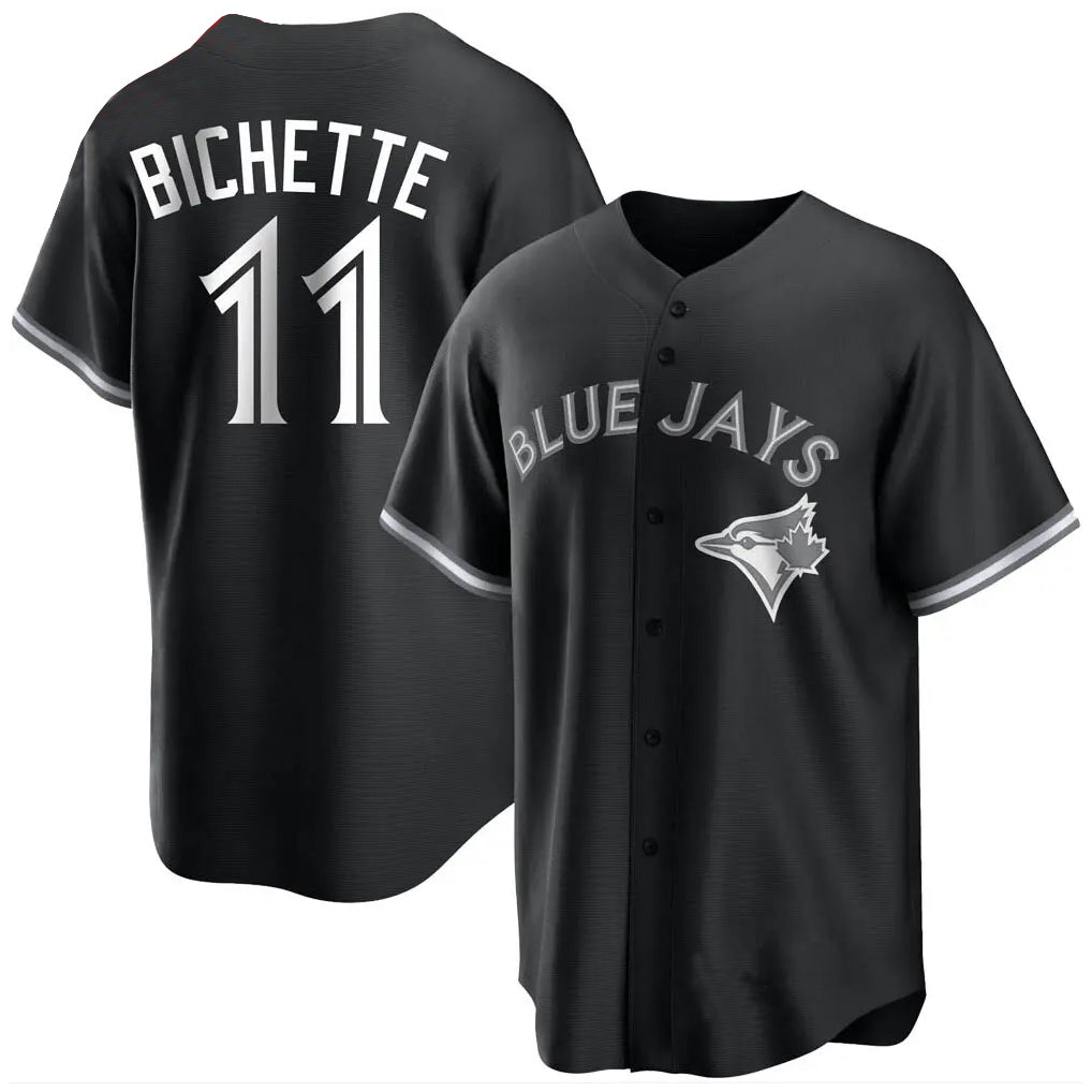 T.Blue Jays #11 Bo Bichette Player Black Home Game Fdoa Stitched Jerseys