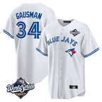 T.Blue Jays #34 Kevin Gausman Player White 2025 American League All Fdoa Stitched Jersey