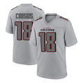 A.Falcons #18 Kirk Cousins Branch Player Gray Fashion Home Game Gdoa Stitched Jerseys