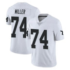 LV.Raiders #74 Kolton Miller Player White Limited Vapor Untouchable Home Game Gdoa Stitched Jerseys