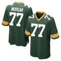 GB.Packers #77 Jordan Morgan Player Green Home Game Gdoa Stitched Jerseys