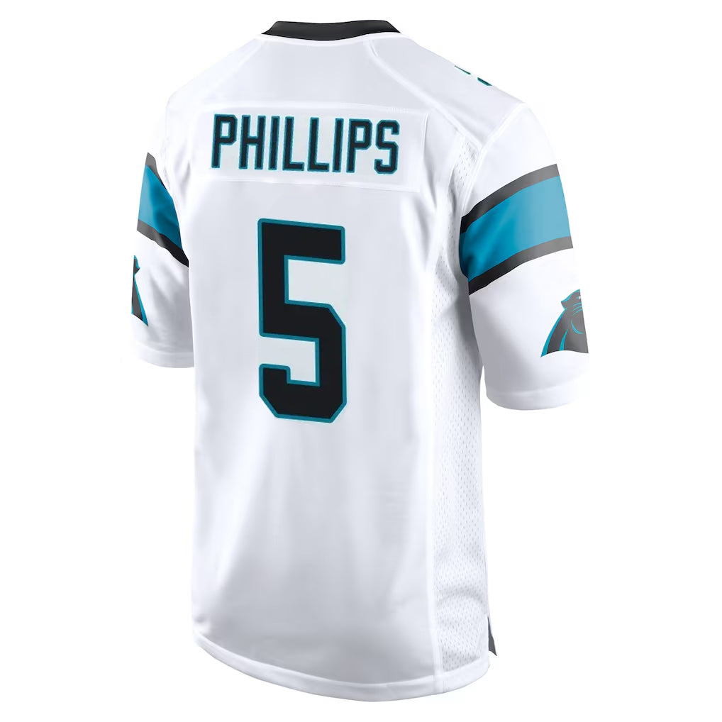 C.Panthers #5 Jaelan Phillips Player White Game Gdoa Stitched Jerseys