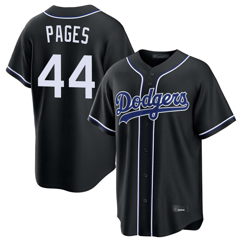 LA.Dodgers #44 Andy Pages Player Black Carbon Limited Home Fdoa Stitched Jerseys