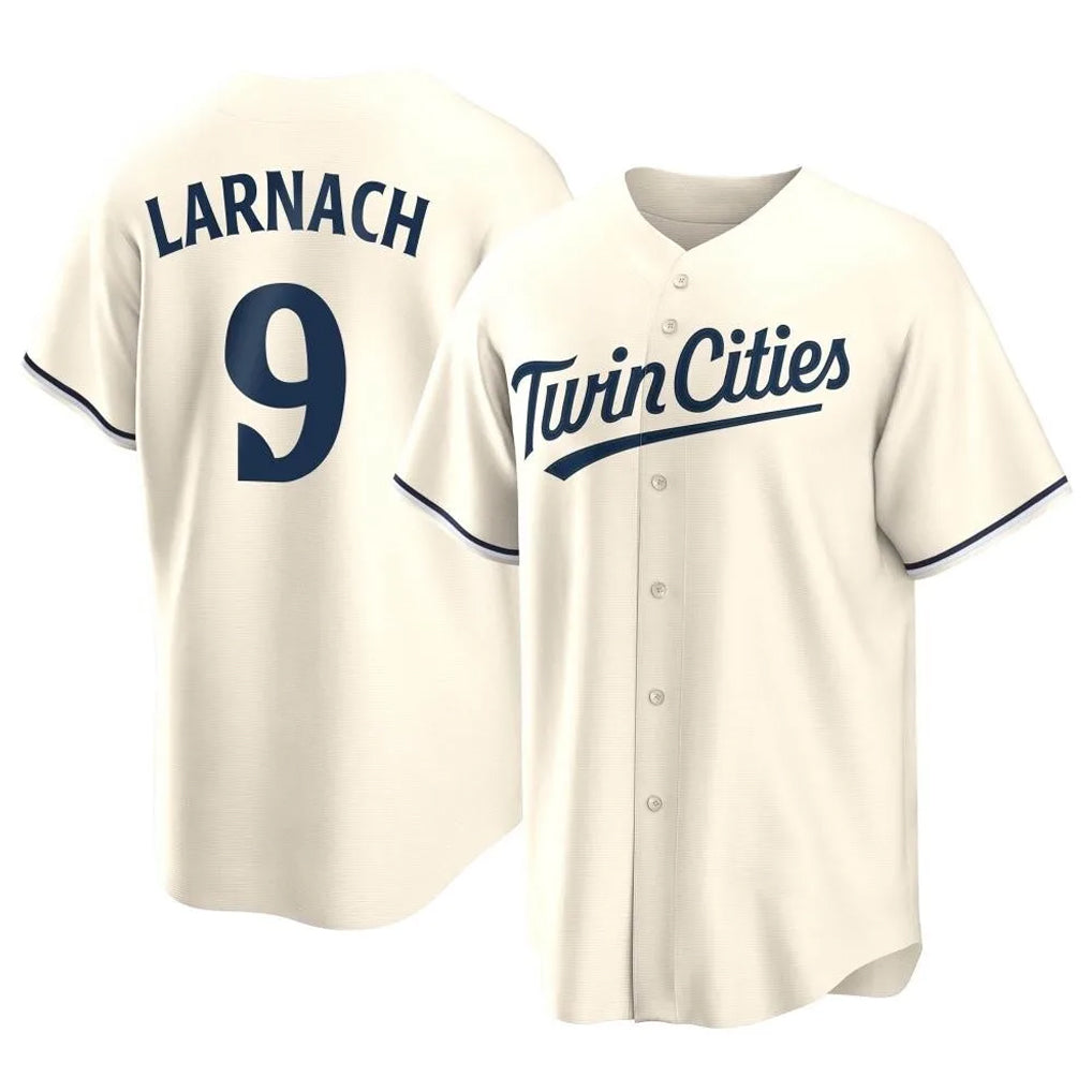 M.Twins #9 Trevor Larnach Player Cream Game Limited Home Fdoa Stitched Jerseys