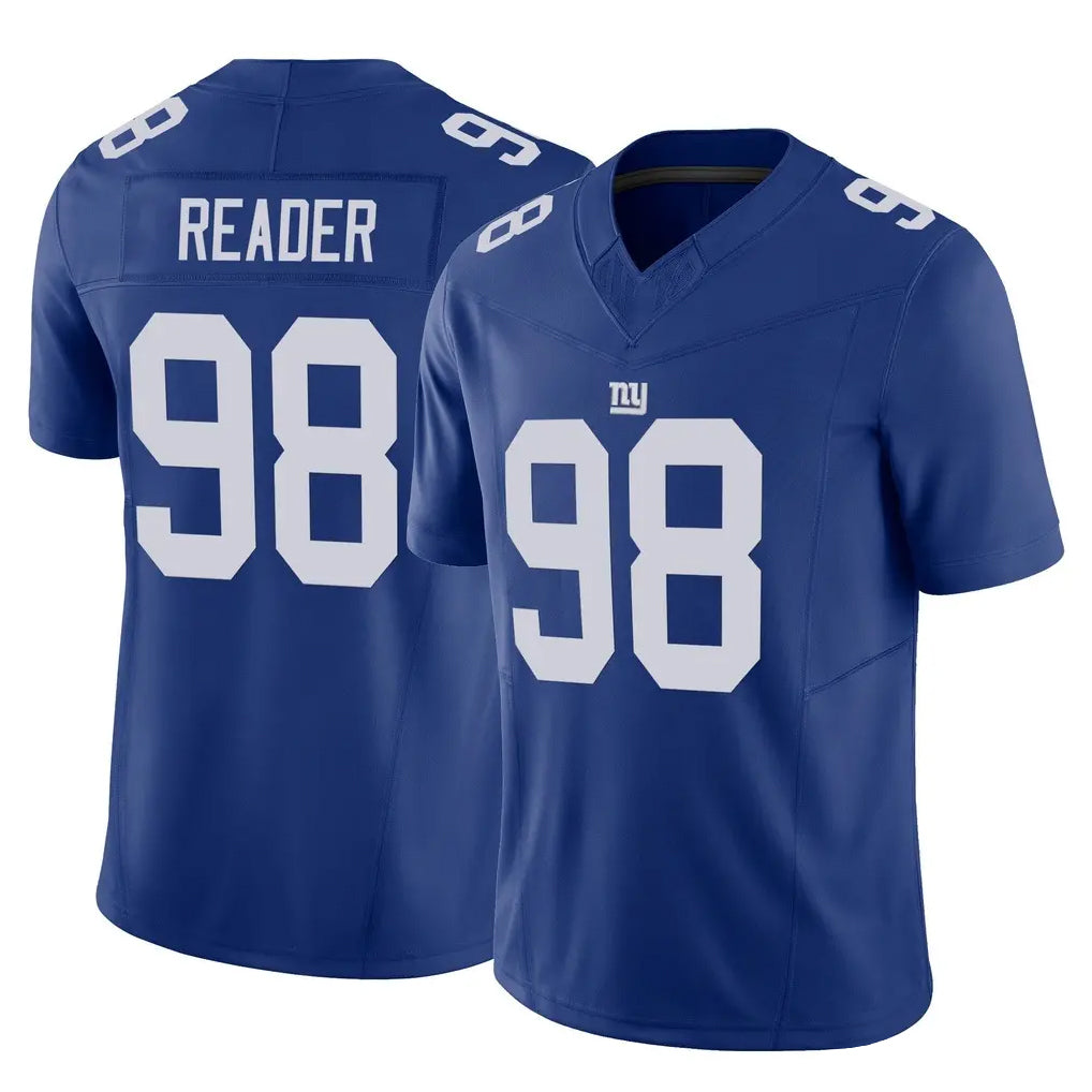 NY.Giants #98 DJ Reader Player Royal Limited Vapor F.U.S.E. Home Game Gdoa Stitched Jerseys