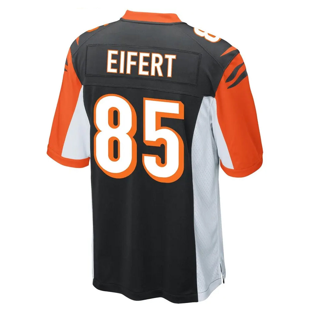 C.Bengals #85 Chad Johnson Player Black Alternate Home Game Gdoa Stitched Jerseys