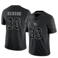 A.Cardinals #33 Trey Benson Player Black RFLCTV Limited Gdoa Stitched Jerseys