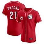 C.Reds #21 Hunter Greene Player Red Limited Elite Home Game Gdoa Stitched Jerseys