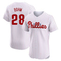 P.Phillies #28 Alec Bohm Player White Home Limited Elite Fdoa Stitched Jerseys