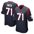 H.Texans #71 Braden Smith Player Navy Home Game Gdoa Stitched Jerseys