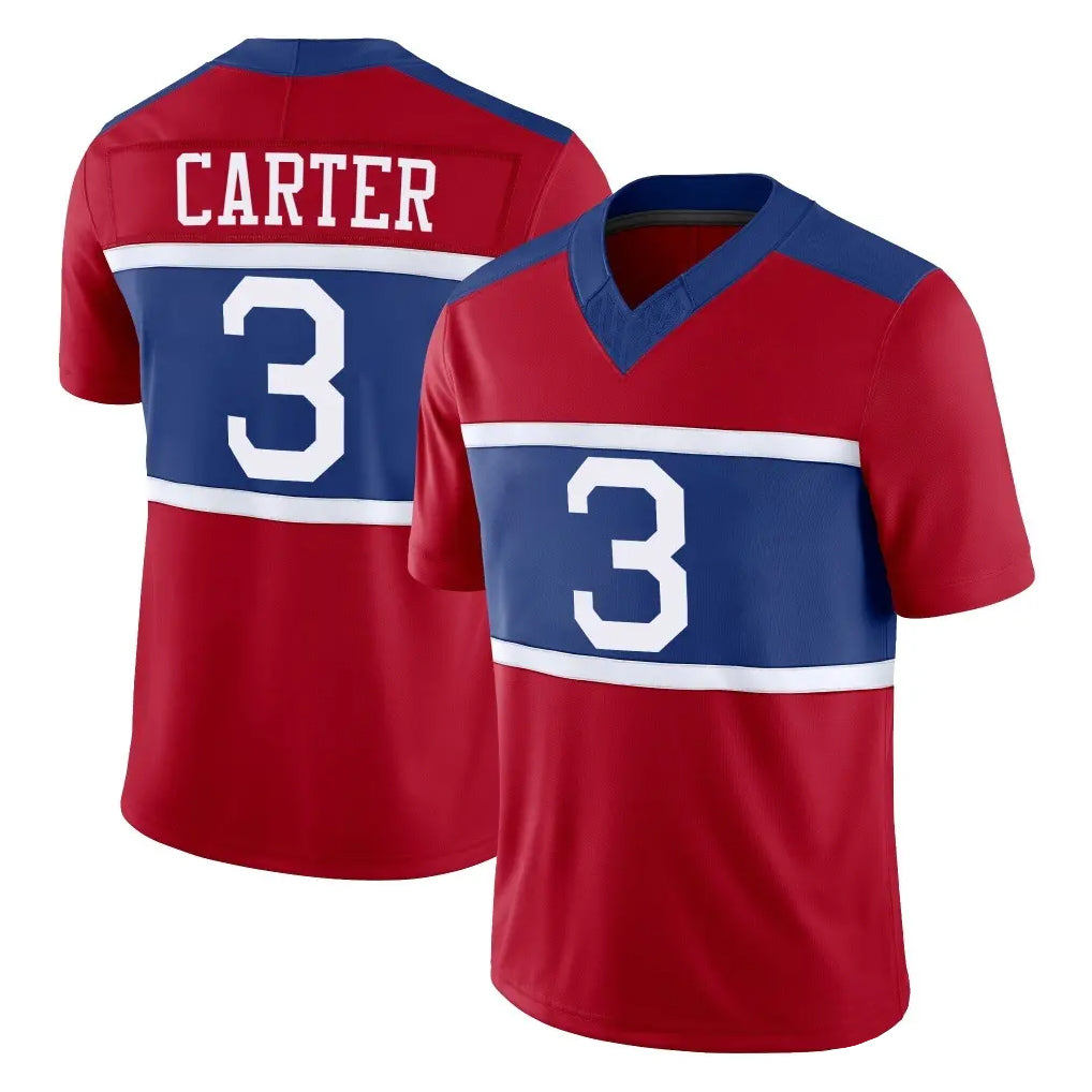 NY.Giants #3 Abdul Carter Player Red Century Vapor F.U.S.E. Home Game Gdoa Stitched Jerseys