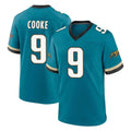 J.Jaguars #9 Logan Cooke Player Teal Prowler Throwback Limited Home Game Gdoa Stitched Jerseys