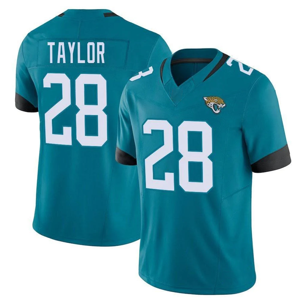 J.Jaguars #28 Fred Taylor Player Teal Vapor F.U.S.E. Limited Home Game Gdoa Stitched Jerseys
