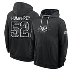 KC.Chiefs #52 Creed Humphrey Player 2026 Black Logo Pullover Hoodies Limited Game Stitched Jerseys