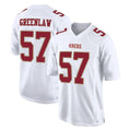 SF.49ers #57 Dre Greenlaw Player White Fashion Home Game Gdoa Stitched Jerseys