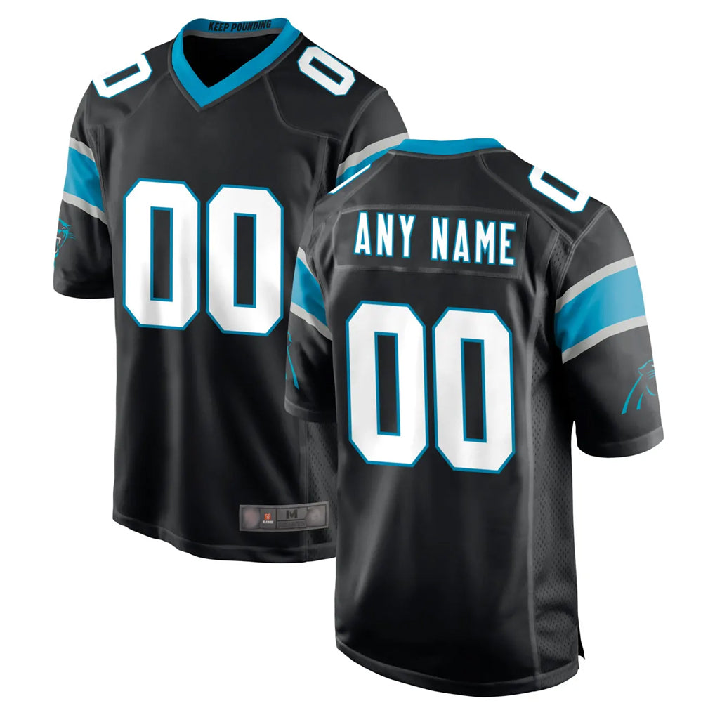 Custom C.Panthers Black Game Any Name & Numbers Gdoa Stitched Jerseys