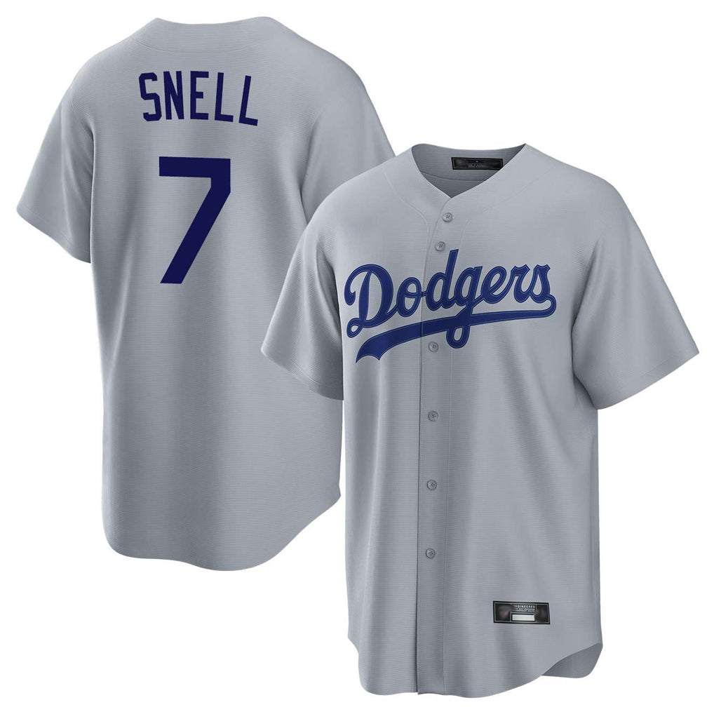 LA.Dodgers #7 Blake Snell Player Gray Game Fdoa Stitched Jerseys