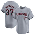 C.Guardians #37 Travis Bazzana Player Gray Road Limited Home Gdoa Stitched Jerseys