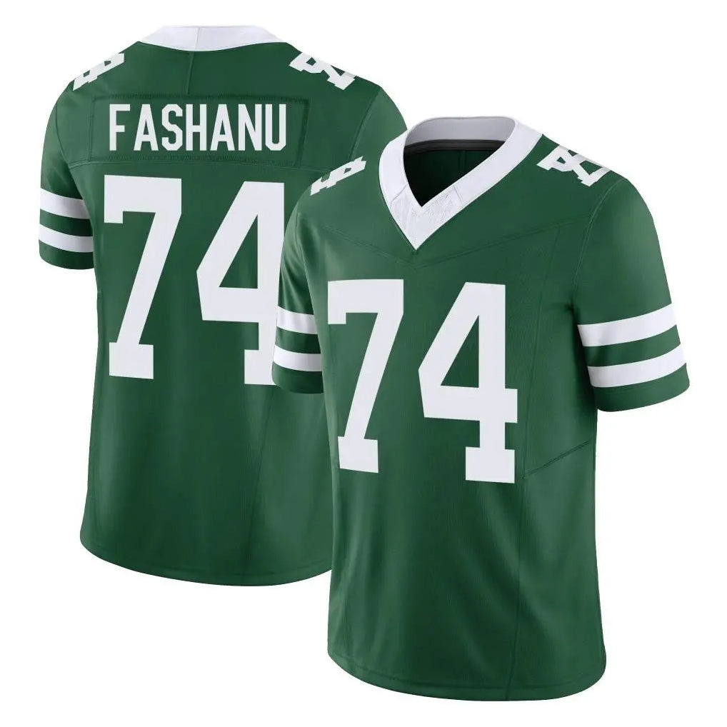 NY.Jets #74 Olu Fashanu Player Green Legacy Limited Vapor F.U.S.E. Home Game Gdoa Stitched Jerseys