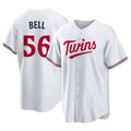 M.Twins #56 Josh Bell Player White Home Game Fdoa Stitched Jerseys
