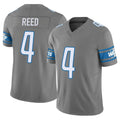 D.Lions #4 D.J. Reed Player Gray Vapor F.U.S.E. Limited Home Game Gdoa Stitched Jerseys