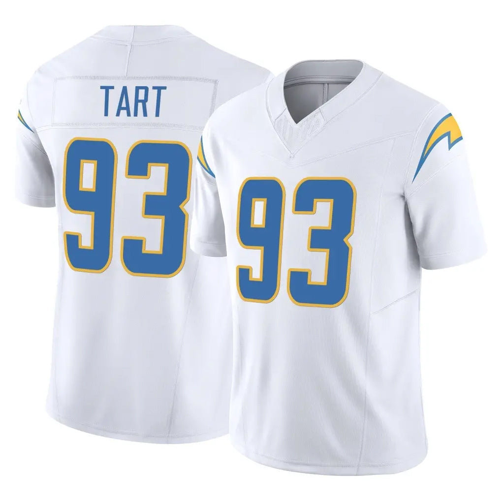 LA.Chargers #93 Teair Tart Player White Limited Vapor F.U.S.E. Home Game Gdoa Stitched Jerseys