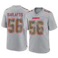 KC.Chiefs #56 George Karlaftis Player Gray Atmosphere Fashion Game Gdoa Stitched Jerseys