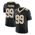 NO.Saints #99 Chase Young Player Black Limited Vapor Untouchable Home Game Gdoa Stitched Jerseys