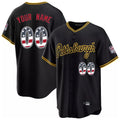 Custom P.Pirates Black Alt USA 250 Fourth of July Limited Home Game Any Name & Number Gdoa Stitched Jerseys