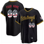 Custom P.Pirates Black Alt USA 250 Fourth of July Limited Home Game Any Name & Number Gdoa Stitched Jerseys