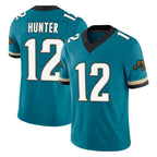 J.Jaguars #12 Travis Hunter Player Teal Prowler Throwback Vapor F.U.S.E. Limited Home Game Gdoa Stitched Jerseys