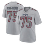 NE.Patriots #75 Alijah Vera-Tucker Player Gray Fashion Limited Home Game Gdoa Stitched Jerseys
