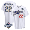 LA.Dodgers #22 Clayton Kershaw Player Gold White World Series 2026 Collection Stadium Limited Fdoa Stitched Jerseys