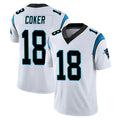 C.Panthers #18 Jalen Coker Player White Vapor Untouchable Limited Game Gdoa Stitched Jerseys