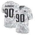 NE.Patriots #90 Christian Barmore Player Arctic Camo Salute To Service Limited Game Gdoa Stitched Jerseys