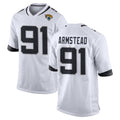 J.Jaguars #91 Arik Armstead Player White Home Game Gdoa Stitched Jerseys